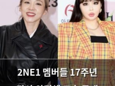 2NE1 멤버들 17주년 맞아 완전체 모습 공개
