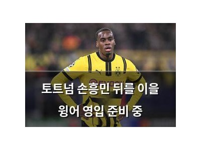 토트넘 손흥민 뒤를 이을 윙어 영입 준비 중